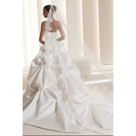 Cathédrale train sexy magnifique robe de mariée formelle