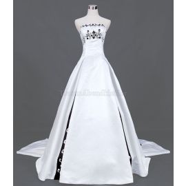 robe de bal sans bretelles église robe de mariée formelle