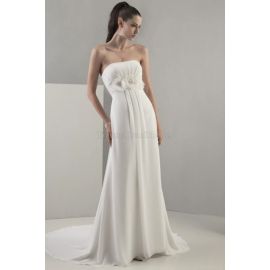 Une robe de mariée formelle simple perlée en ligne